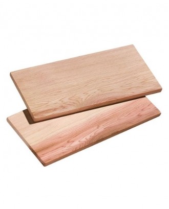 Set 2 tocatoare din lemn de cedru, pentru grill, 35 cm, Smoky BBQ - KUCHENPROFI